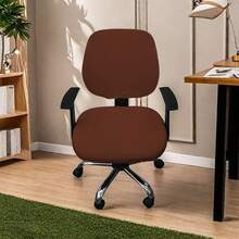 2 Pieces Stretchy Solid Color Office Chair Cover, European And American Style Home/Office Chair Cover - Multicolor - View 15