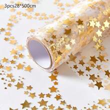 3pcs Silver Star Tablecloth 16ft (Approx. 500cm), Silver Dining Table Decor Center Piece, Suitable For Wedding, Birthday Party, Banquet, Daily Use, DIY, Christmas, Festivals - Multicolor - View 10