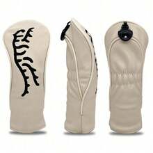 Beige Tiger Golf Club Head Cover: A Durable, Waterproof, And Golf Accessory Club Protective Cover That Provides The Best Protection For Your Golf Club.