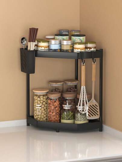 1pc Multi-layer Iron Kitchen Spice Storage Rack