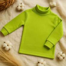 KIWI Maglietta unisex a maniche corte con colletto semi, gamma Punt Nou, abbigliamento per ragazzi e ragazze dai 2 ai 16 anni, maglietta a maniche lunghe in cotone e poliestere - Peter Pan verde - Visualizzare 7