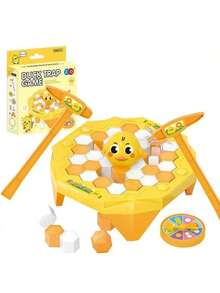 3套2025最新时尚跨境儿童玩具-企鹅锤击桌面游戏，冰块锤击桌面智能游戏，破冰亲子互动玩具，生日/圣诞节礼物 - 彩色 - 查看 6