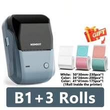 NIIMBOT B1 Mini Thermal Printer, Pocket-Sized Portable Printer, Supports Wireless Bluetooth Connection, Can Print Round White Barcode Label Stickers - Multicolor - View 10