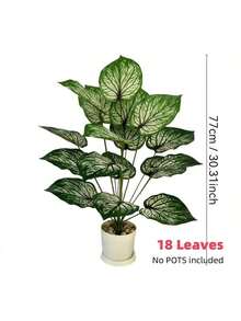 2件套热带植物套装 - 人造绿萝,适合家居、办公室、花园装饰 - 非常适合婚礼、周年纪念日和节日 - 室内/室外均可使用,不含花盆,是房间、家居、厨房、婚礼装饰的理想之选 - 彩色 - 查看 6