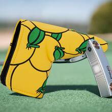 1pc Orange Golf Club Head Cover And Putter Cover, Suitable For Men And Women Outdoor Enthusiasts, Made Of Durable Material - Yellow - View 9