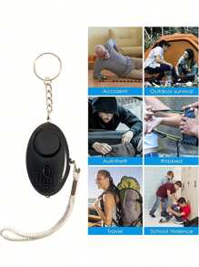 9pcs Women's Self-Defense Keychain Bracelet Set With Personal Alarm And Window Breaker, Self-Defense Keychain Accessories Kit, For Friends Halloween Accessories Teachers Day Christmas Gift Ideas Bag Accessories Lanyards With Id Holder Car Accessories Bag Charms Car Accessories Sister