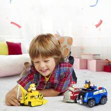 Spin Master Official Everest's Snow Plow Vehicle With Collectible Figure, Ryder's Rescue ATV Vehicle, Rex Rescue Vehicle, Rocky Recycle Truck, Tracker Jungle Cruiser, Chase Patrol Cruiser Rubble Skye Collectible Toy Zuma Hovercraft Vehicle For Kids Aged 3 And Up, 97237, 1pc