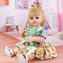 1pc 55cm/22inch Lifelike Reborn Doll, Bath Toy, Soft Full Body Silicone Vinyl Princess BaBe Doll, Birthday Christmas Gift Easter Gift