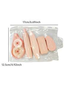 5pcs Good Luck Correction Tape, Strong Covering Power Durable Beautiful Have Everything Writing Correction Large Capacity, Kids Gift Student Reward School Supplies