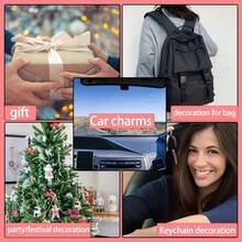 1 pieza Adorno colgante de Papá Noel de acrílico, decoración colgante en 2D apta para decorar el árbol de Navidad, regalos de Navidad.