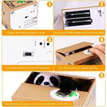 新奇儿童储蓄罐、电子存钱罐、带夜灯功能的恐龙蛋储蓄罐、小猫熊猫自动偷钱罐、机器狗咬硬币玩具储蓄罐