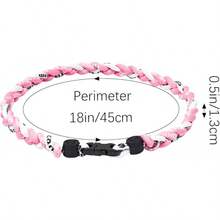 6 collares de béisbol de 18 pulgadas, 3 cuerdas trenzadas, collar de tornado, collar deportivo, collares de béisbol de titanio para fanáticos del deporte - Estilo A - Ver 5