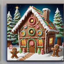 1pc Exquisite 5D Diamond Painting Kit, Frameless DIY Elegant Room Decor, Full Round Diamond DIY Kit, Leisure, Stress Relief, Handmade Dotting Effect Perfect, Christmas Gift