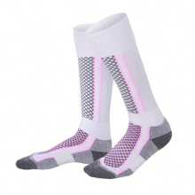 1 Pair Unisex Thick Warm Breathable Ski Socks, Outdoor Long Hiking Sports Socks, Winter