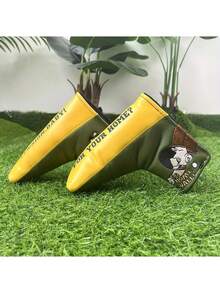 1pc Golf Club Putter Cover Golf Club Head Covers Covers Golf Accessories Golf Supplies Limited Edition - Yellow - View 3