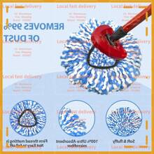 Local Devery-YOUBEI-5 Pack Mop Head For O-Cedar RinseClean Spin Mop Refill 2-Tank System Only EasyMicrofiber Replacement - Blue - View 5