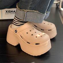 2025 New Women's Thick Sole Closed Toe Sandals, Summer Outdoor Slip-On Beach Slippers