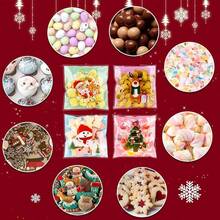 PCS Halloween Treat Ziplock Bags(4x4 Inch) Self-Sealing Candy Cookie Goodie Goody Small Wrap Bags Halloween Party Favors Supplies Decorations Spider Web Bat Pumpkin Pouches Table Decor - 100個聖誕袋 - 查看 5