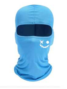 Musion 1pc Halloween Smile Face Print Ski Mask Balaclava Face Mask For Men Women UV Protection Windproof Scarf For Snowboard Motorcycle Skull Skeleton