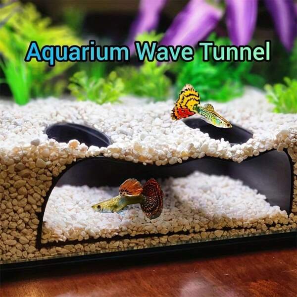 Aquarium Cave Tunnel, Aquarium Decor Ornament For Fish Tank, Pet Habitat Hideaway, Shelter For Fish And Shrimp