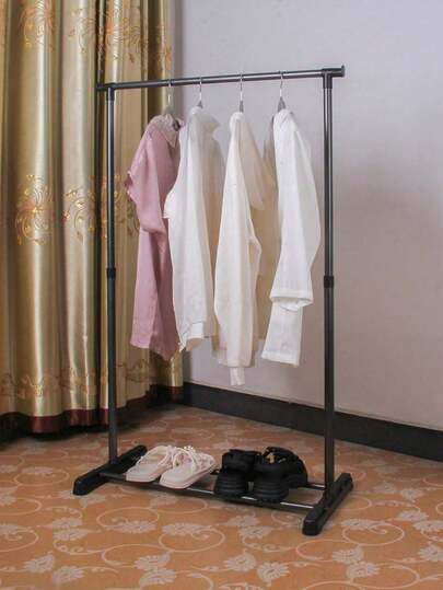 1pc Floor Standing Clothes Drying Rack, Versatile Indoor Balcony Portable Hanging Clothes Rack For Home And Student Dorms, Space-Saving Design With Sturdy Frame, Easy Setup, Rust-Resistant Finish, Suitable For Air Drying Bright Laundry, Towels, Linens, And Delicate Garments, Ideal For Compact Apartments, Living Rooms, Laundry Corners, Dorm Rooms, Balcony Sunny Spots, Quick Dry Performance, Organized Laundry Station, Premium Lightweight Support, Foldable Storage-Ready, Non-Slip Base, Sleek Minimalist Look, Practical Clothes Drying Solution For Busy Households, Spring Season Home Upgrades, Clutter-Living Space, Efficient Airflow Optimized For Fast Drying, Weatherproof Resilience For All-Season Use, Low-Maintenance Cleaning, Modern Fashion-Ready Utility Accessory For Urban Homes, Enhances Room Aesthetics And Daily Routines Without Bulk, No-Hassle Installation, Durable Metal Joints, Reinforced Arms, Long-Lasting Performance