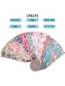 42 miếng vải vuông cắt sẵn - Vải dải họa tiết hoa cổ điển 6.5*50cm - Thích hợp cho may vá, làm sổ lưu niệm, đồ thủ công DIY, trang trí nhà cửa - Không lãng phí, chất liệu bền, vật tư may vá chất lượng cao - Hoa cổ điển - Xem 9