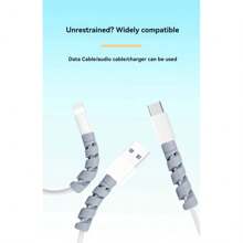 10pcs Cable Saver Protector - Snug Fit For All Cell Phones, Computers, And Chargers Compatible With All & Wires Cable Organizer - Multicolor - View 8