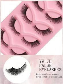 5 Pairs Of Long Cat Eye False Eyelashes - Holiday Gift, Creating Charming Makeup With Slim, Elongated, And Thick Dramatic False Eyelashes - Reusable Strip-Shaped Eyelashes, Mother's Day Gift