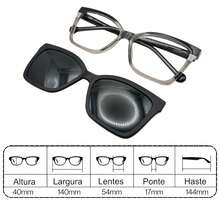 CLIPON Prescription Glasses Frame, Women's Glasses, 2 In 1 Frame, Square Model, TR90 Material, Style, Lightweight - 顏色3 - 查看 2