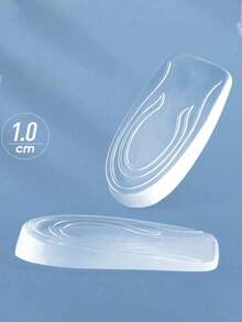 1 Pair Heightening Insole, Classic Transparent Silicone Soft & Elastic Comfortable Washable Shoe Lifts, Suitable For Shoes And Boots Accessories, Back To School Supplies Insulation,Galentines,Puppy,Carnival,Party Decorations,Shoe,Spring Summer Picks,Brides Maid Gifts,Room,Bedroom Decor,Beach,Travel,For Men,For Women,Vacation,Cute Stuff - Multicolor - View 7