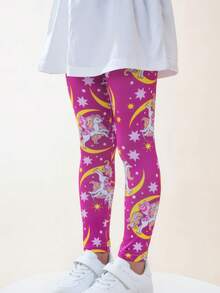 Bộ 6/12 chiếc quần legging ôm sát in hình hoạt hình cho bé gái, nhiều màu sắc, bao gồm cả kiểu dáng ẩn, phù hợp để mặc hàng ngày. - Nhiều màu - Xem 8