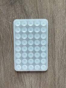 40pcs Silicone Material Phone Suction Cup, Double-Sided Suction Pad Phone Holder, Multi-Function Suction Cup Compatible With IPhone, Android Phone, Gift For Birthday, Family, Friends Phone Stand, Phone Accessories - Clear - View 10