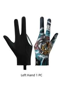 1pc Professional Billiard Glove, 3-Finger Left/Right Hand, Breathable Elastic Snooker/Pool Game Glove Winter Outfits Fall