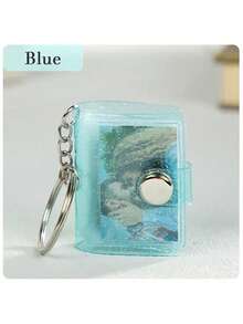 1pc Custom 16 Sheets 1 Inch Photo Mini Photo Album Keyring, 16 Pockets Photo Storage PVC Mini Small Photo Album Binder With Keychain Clear Pocket Photo Album Keychain For Cards, Pictures, Picture Cards Personalized Gifts For Women/Men, Personalized/Customized Keychain, Bag Charms, School Supplies, For Teenagers, Junior High School Students, Middle School Students, High School Senior High School Students, College Students, University Students, Freshman, Sophomore, Underclassmen,Delicate Romance, Utilitarian Chic - Mini Photo Album Keychain - View 22