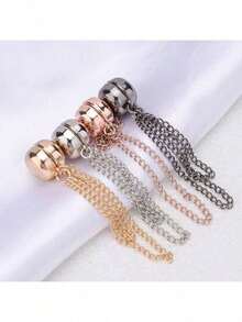 3/4pcs Adjustable Magnetic Trouser Clip And Cuff Clip - Durable Alloy, Detachable Hem Buckle, Suitable For Trousers And T-Shirts, Magnetic Buckle At The Trouser Leg, Seamless Edging, A Magic Tool To Make Trousers Shorter When They Are Too Long, Anti-Dragging Strong Magnetic Buckle Fixing Clip And Closing Device - Multicolor - View 8