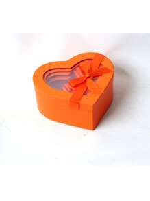 1 a 4 piezas Caja de regalo con forma de corazón y lazo, caja transparente de PVC para flores de jabón con forma de corazón, caja de regalo con tapa, cinta y caja transparente, adecuada para el Día del Padre, Día de la Madre, Navidad, San Valentín, cumpleaños, parejas, etc.