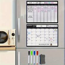 Refrigerator Magnetic Calendar, Dry Erase, For Refrigerator Purchases, Kitchen Event Planning .
