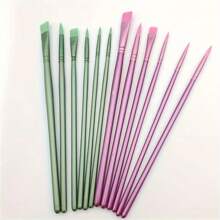 6pcs Professional Painting Brush Set For Acrylic, Watercolor, Oil, Gouache - Multifunctional Pen Body And Pen Surface Wooden Handle Artist Brush, Smooth To Use, Easy To Clean - Suitable For DIY Art Projects, Christmas, Halloween, Thanksgiving Crafts Materials,Back To School,School Supplies