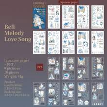 18 adesivos recortados com tema de Natal, material duplo, adequados para scrapbooking, presentes, escritório, casa, etiquetagem, etiquetas, sala de aula, brinquedos, agenda de estudantes, decoração vintage criativa faça você mesmo