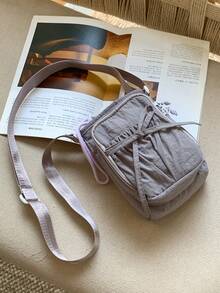 Peach Tree 女士水桶包单肩包斜挎包水壶包运动骑行包夜跑包购物包通勤必备化妆包抽绳设计手机包，时尚多色包包，送给女朋友的礼物 - 彩色 - 查看 13