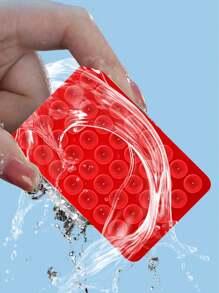 40pcs Silicone Material Phone Suction Cup, Double-Sided Suction Pad Phone Holder, Multi-Function Suction Cup Compatible With IPhone, Android Phone, Gift For Birthday, Family, Friends Phone Stand, Phone Accessories - Clear - View 5