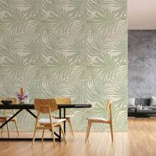 1 Roll Elegant Tropical Leaves Wallpaper Peel And Stick, Removable Wall Stickers, Beautiful Light Background Murals Suitable For Room Living Room Hallway Decoration Home Decor Wall Art Wall Decor Self-Adhesive Wall Paper Room Decor Kitchen Bedroom Living Room Decor