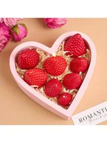 Khuôn nến silicon AromaRelax hình dâu tây 3D tự làm thủ công hương thơm lãng mạn cho tiệc ngày lễ tình nhân trang trí nhà quà tặng sinh nhật - trắng - Xem 5