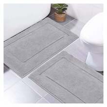 Bathroom Rugs Sets 3-Piece, Bath Mats Non Slip Washable Soft Absorbent Shower Rugs For Tub Floor, Yellow Microfiber Bath Rugs - As Picture 419 - View 1