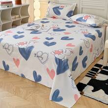 1pc Fashionable Minimalist Flat Sheet, Comfortable Soft Home Use Dust-Proof Washable Flat Sheet (Pillow Case Not Included) - Multicolor - View 10