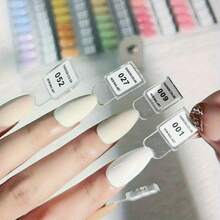 Magnetic Nail Swatches Book Color Testing Detachable Nail Tip Acrylic Gradient Color Display Booklet Adetachable Manicure Display - Multicolor - View 3