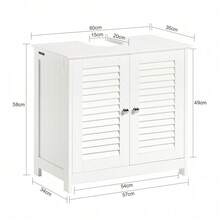 SoBuy Bathroom Base Cabinet FRG237-WN - 白色 - 查看 3