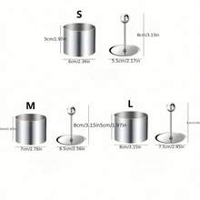 1 件装，带推杆的蛋糕模具环，冷盘模具，圆形不锈钢压模，饭团模具，蛋挞环，饭团模具，适用于餐厅厨房的蛋糕模具。 - 彩色 - 查看 10