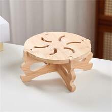 竹木花架 室内/阳台盆栽支架 可移动桌面鱼缸/花盆展示底座 - 彩色 - 查看 11