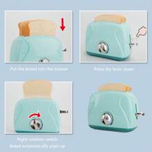 Children Kitchen Play Set Toy, Simulation Small Home Appliances Toys (Washing Machine, Water Dispenser, Bread Maker, Egg Steamer, Juicer, Oven, Microwave, Coffee Machine)